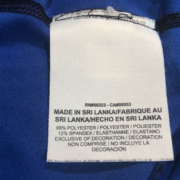 NIKE Dri Fit Racerback Tank Top Size XS Blue&Black - Picture 10 of 12